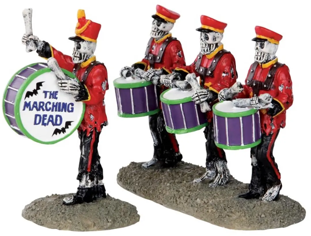 Lemax Spooky Town Drum Corpse Set
