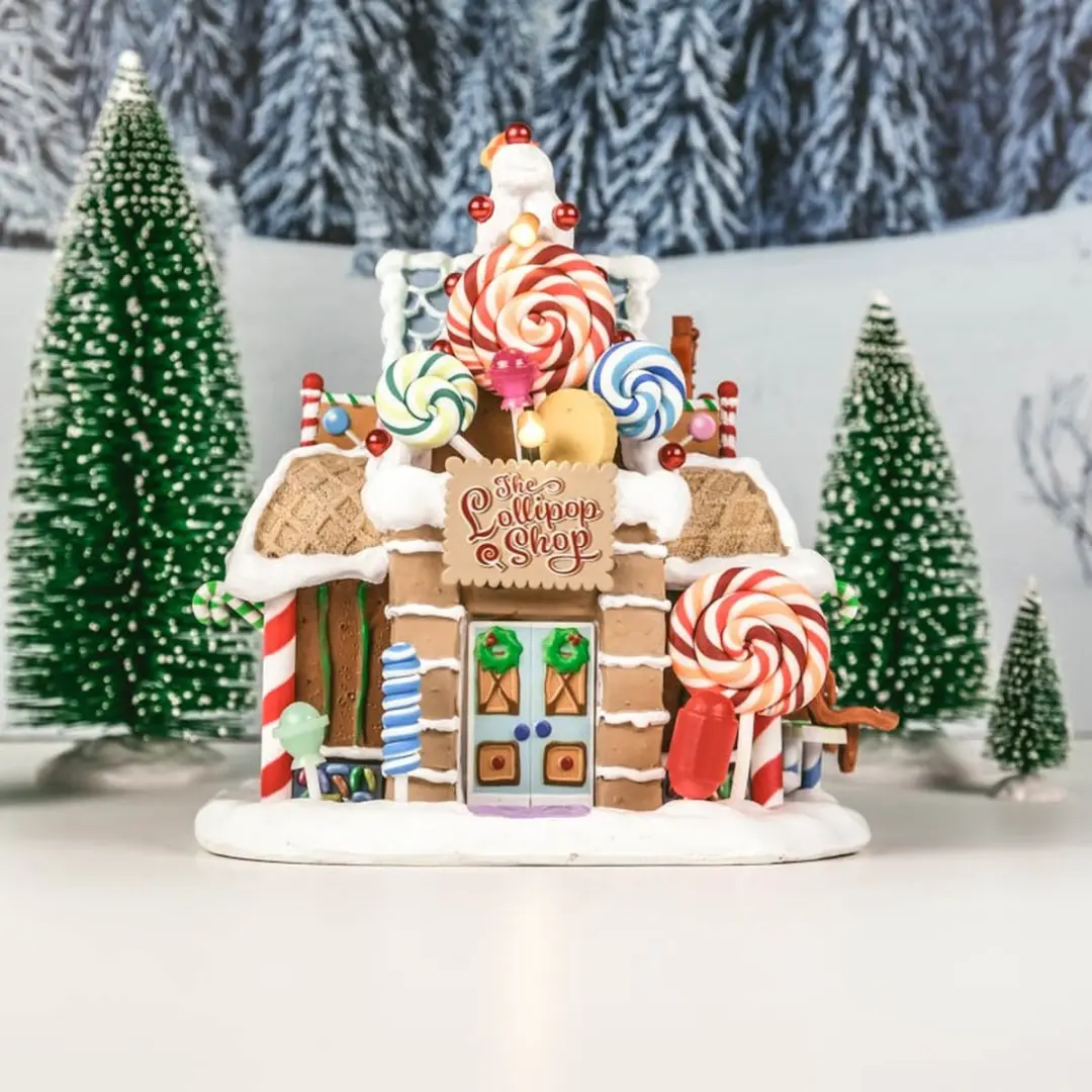 Lemax The Lollipop Shop Verlicht Gebouw
