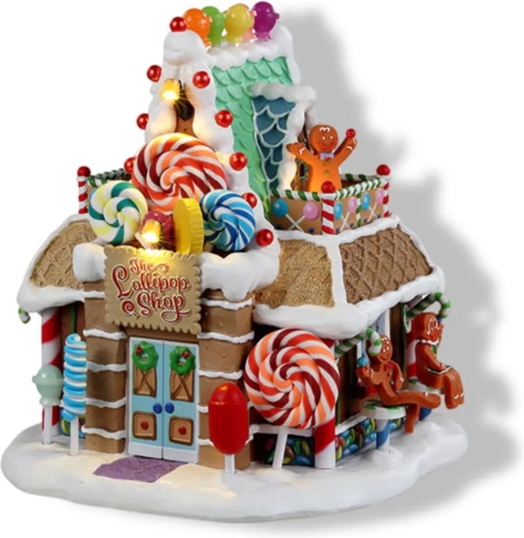 Lemax The Lollipop Shop Verlicht Gebouw - Meerkleurig