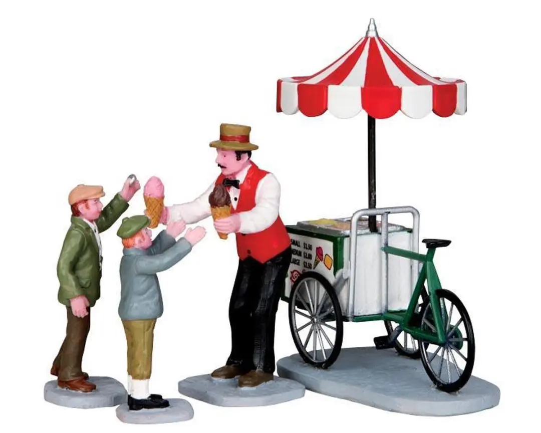 Lemax Gelato Cart Kersthuisjes & Kerstdorpen - 4 Stuks