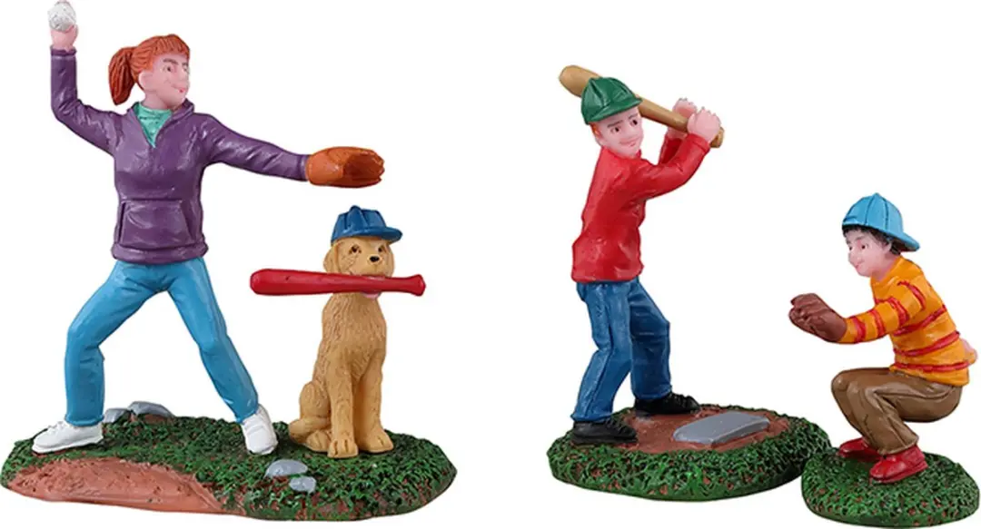 Lemax Baseball Practice Set - 3 Stuks - Mix