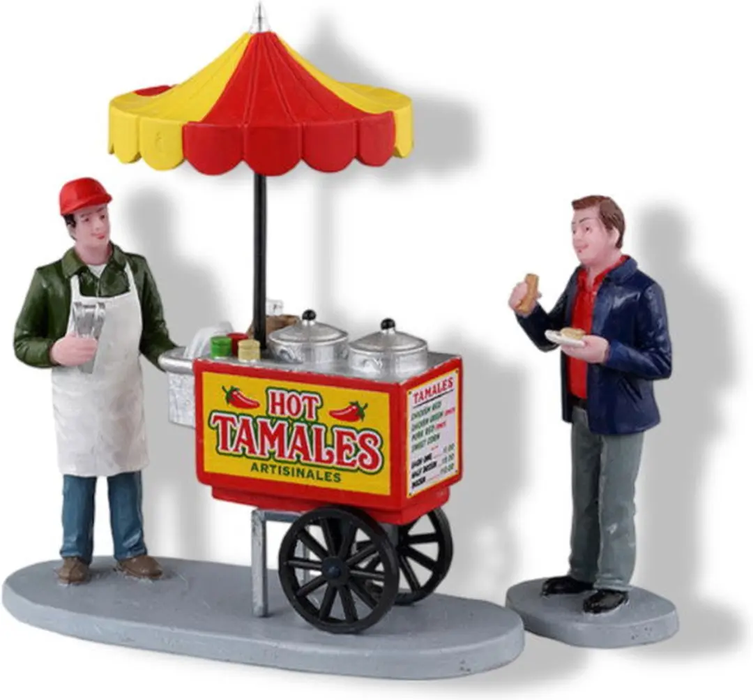 Lemax Tamale Cart Set - 2 Stuks - Mix