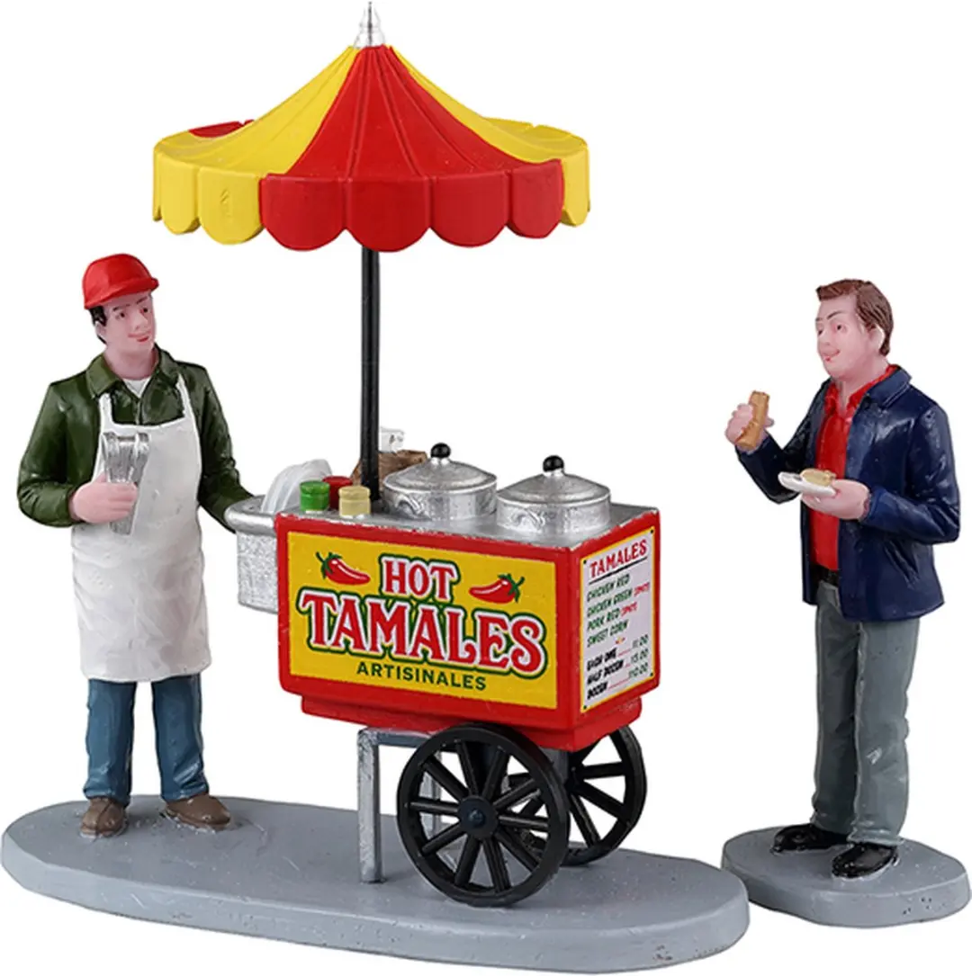 Lemax Tamale Cart Set