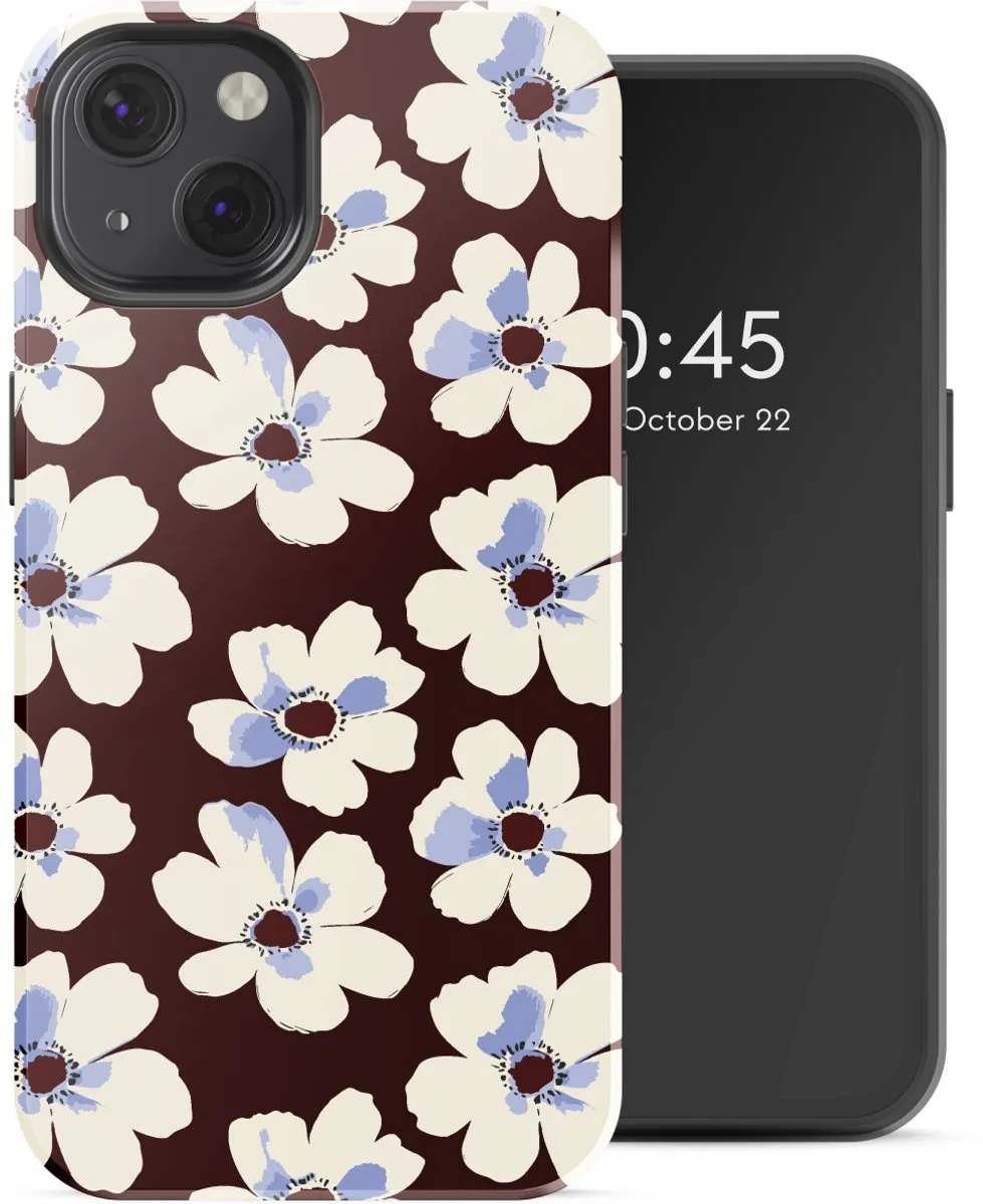 Selencia Hoesje iPhone 13 Choco Flower Pop