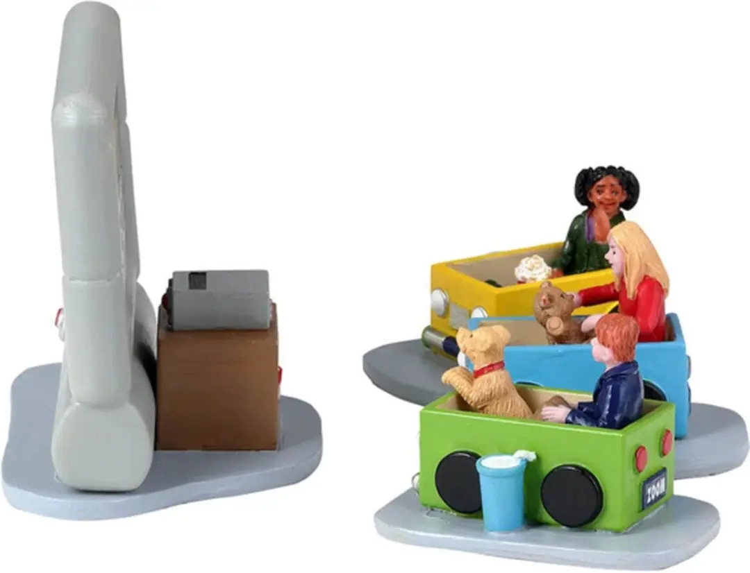 Lemax Backyard Drive-In Set - 4 Stuks
