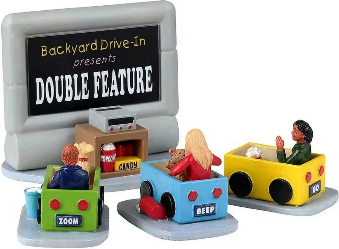 Lemax Backyard Drive-In Set