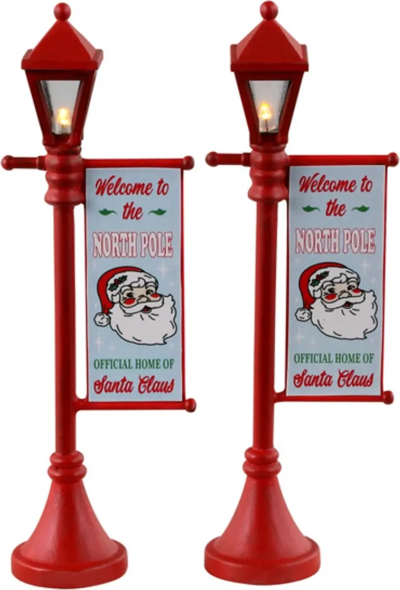 Lemax North Pole Lamppost Set