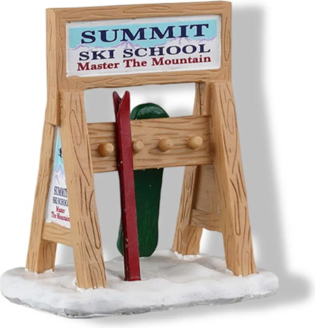 Lemax Ski Rack Sign - 1 Stuks - Meerkleurig