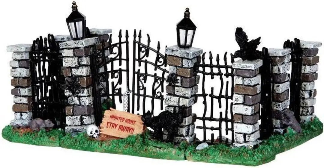 Lemax Spooky Iron Gate & Fence