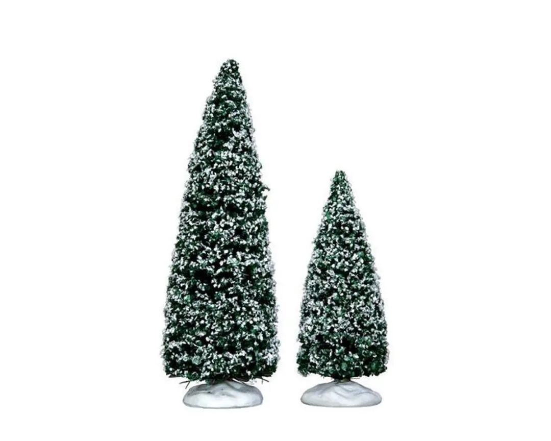 Lemax Snowy Juniper Tree Kersthuisjes Set
