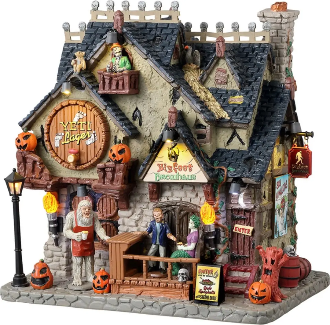 Lemax Spooky-Town Bigfoot Brewhaus