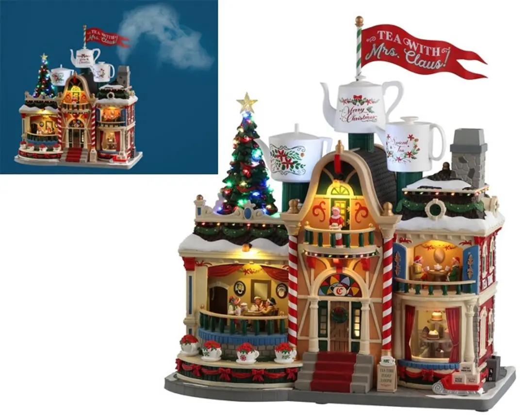 Lemax Tea with Mrs Claus - Licht Geluid Beweging Rook - 1 Stuks