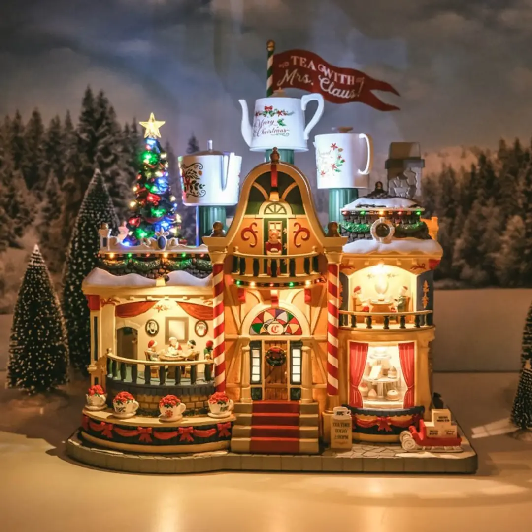 Lemax Tea with Mrs Claus - Licht Geluid Beweging Rook - 1 Stuks