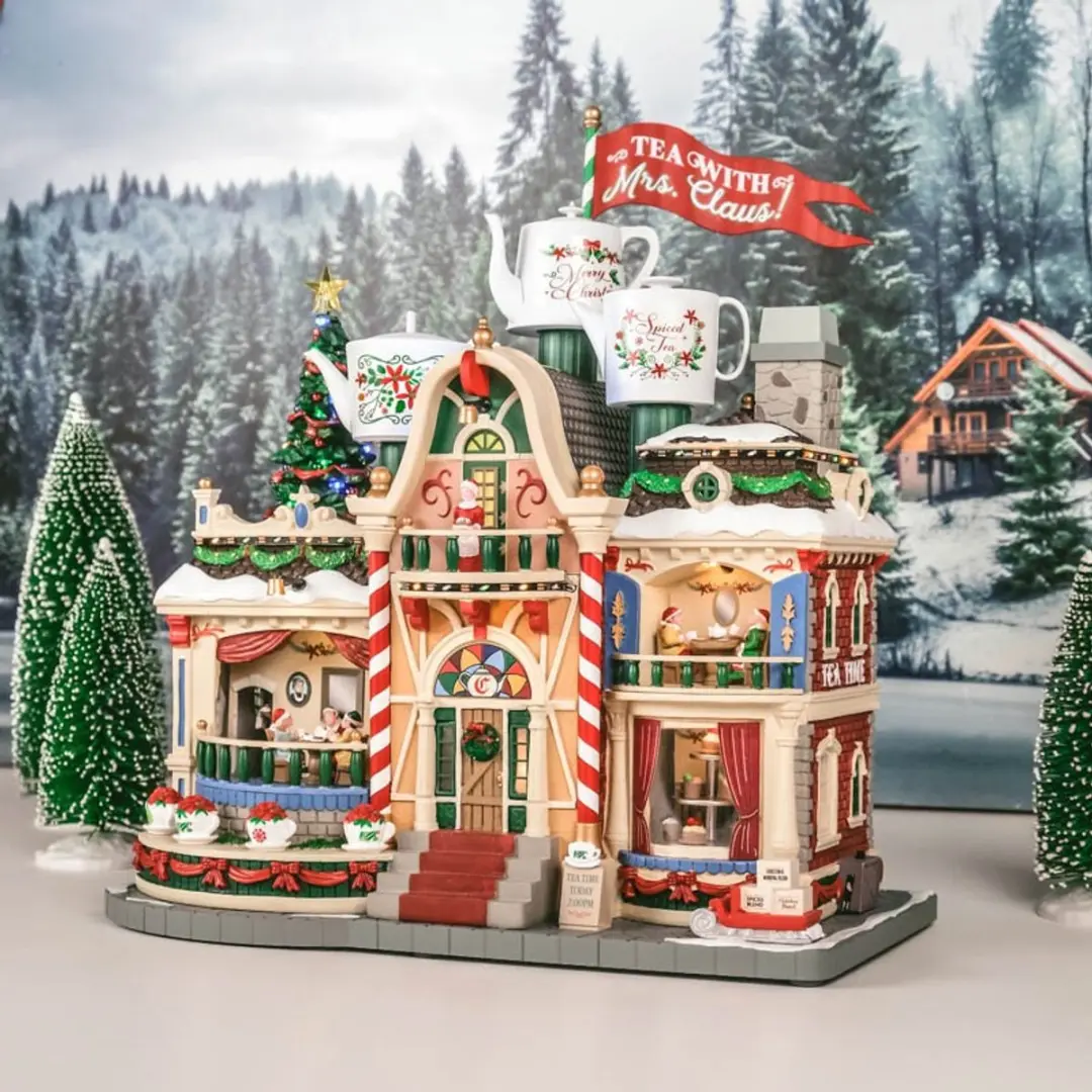 Lemax Tea with Mrs Claus - Licht Geluid Beweging Rook - 1 Stuks
