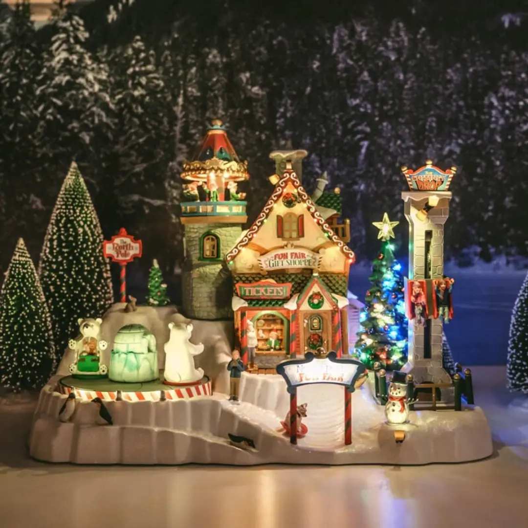 Lemax North Pole Fun Fair Verlichte Attractie - Meerkleurig - afbeelding 6 van 6
