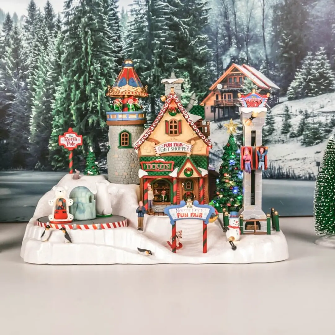 Lemax North Pole Fun Fair Verlichte Attractie