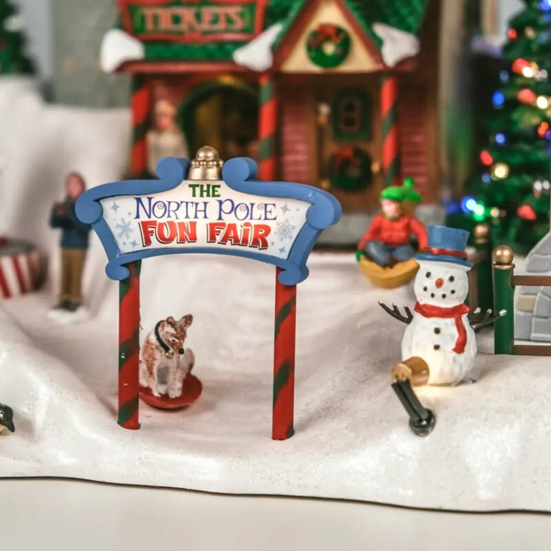 Lemax North Pole Fun Fair Verlichte Attractie - Meerkleurig