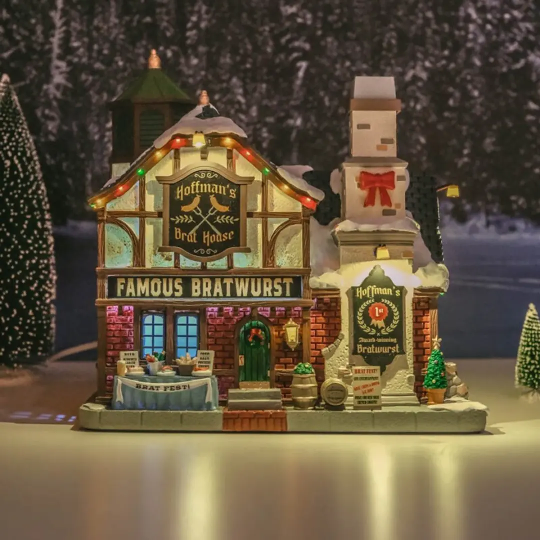 Lemax Hoffman's Brat House Verlicht Gebouw - Rookeffect - Meerkleurig