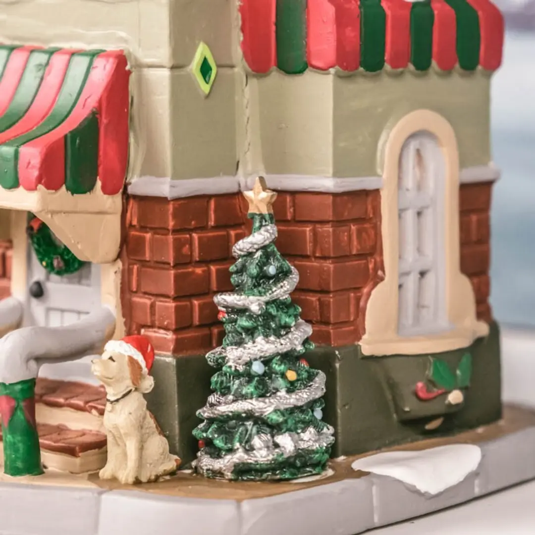 Lemax The Santa Shop Verlicht Gebouw - Meerkleurig