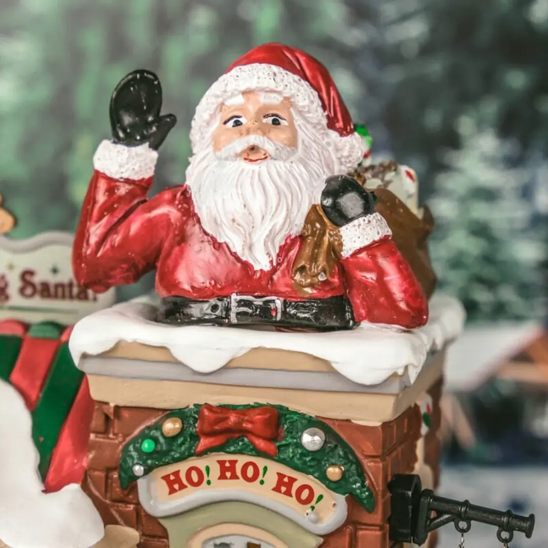 Lemax The Santa Shop Verlicht Gebouw - Meerkleurig