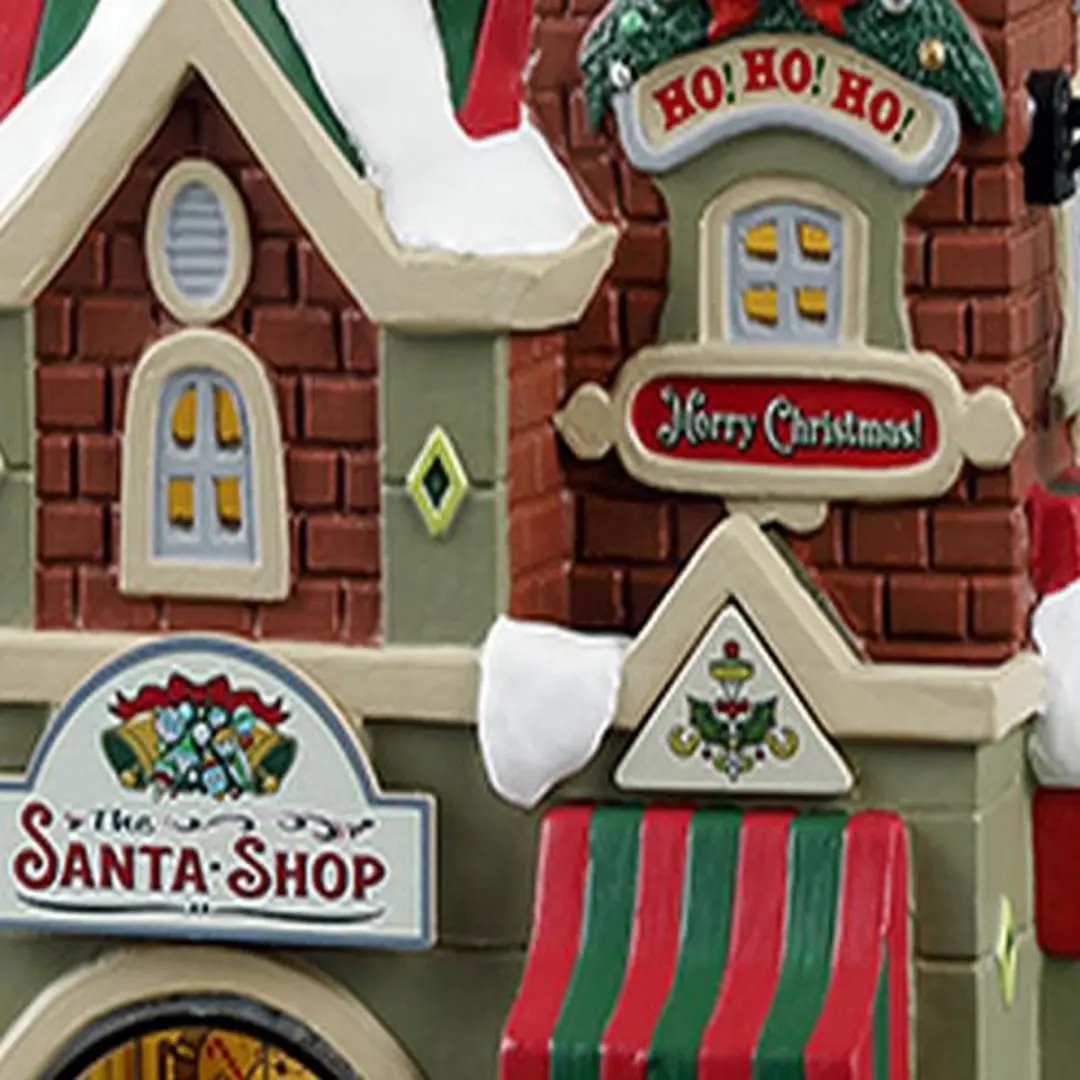 Lemax The Santa Shop Verlicht Gebouw - Meerkleurig