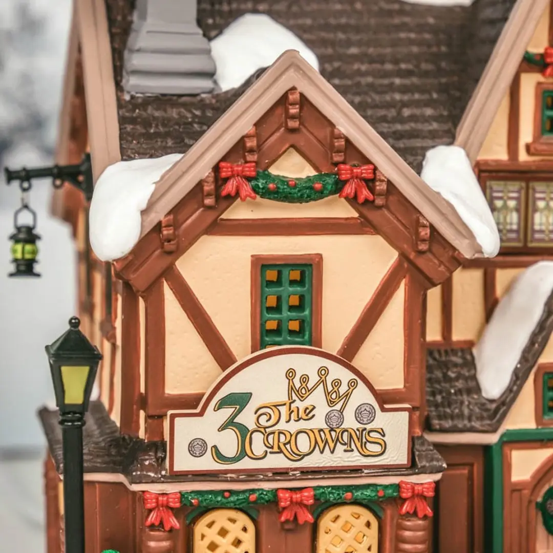 Lemax The 3 Crowns Inn Verlicht Gebouw - Meerkleurig - afbeelding 6 van 6