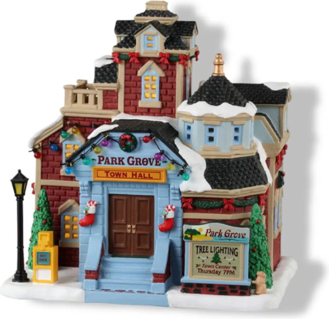 Lemax Park Grove Town Hall Kerstdecoratie - Mix