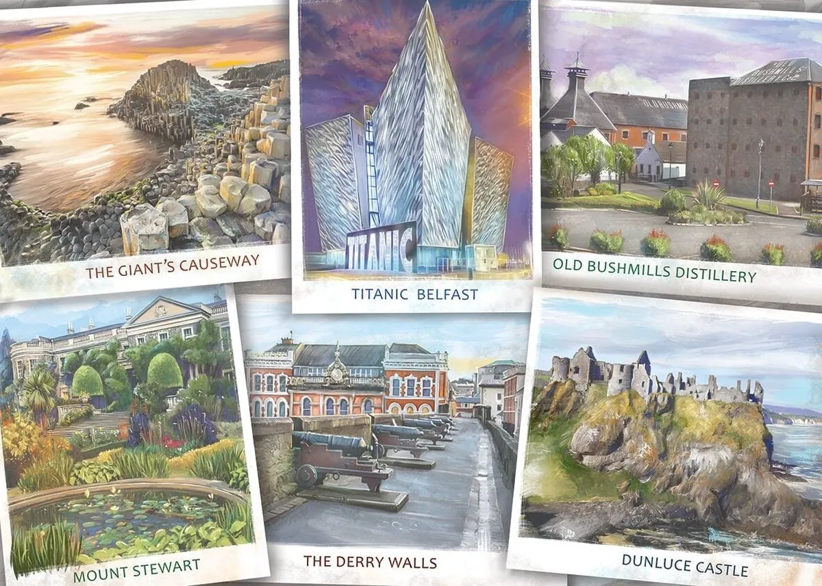 Jumbo Falcon Visit Northern Ireland Puzzel - 1000 Stukjes - Meerkleurig