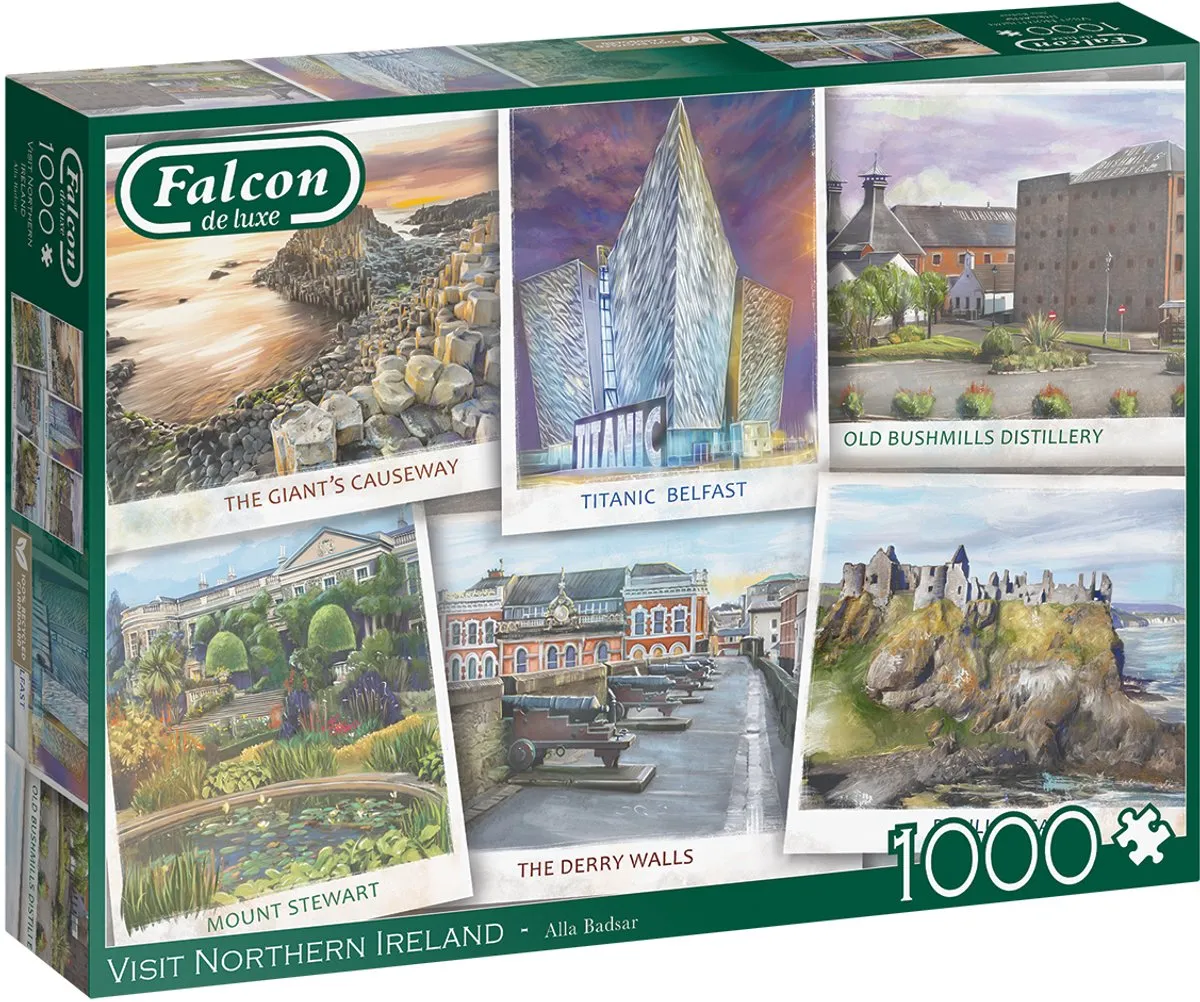 Jumbo Falcon Visit Northern Ireland Puzzel - 1000 Stukjes - Meerkleurig