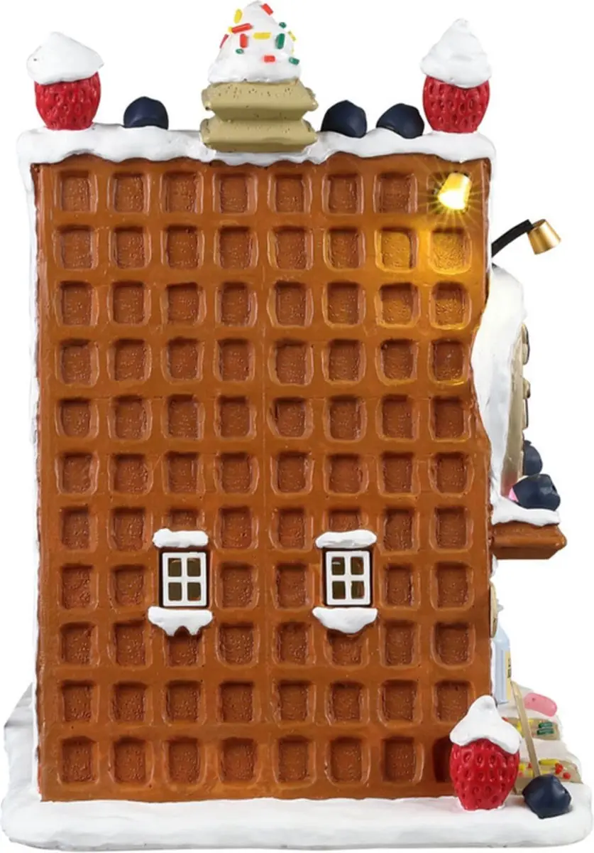 Lemax Cookie's Waffle Café Verlicht Gebouw - Exclusief Adapter