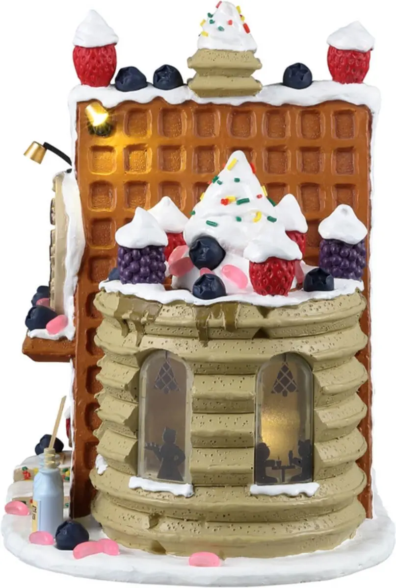 Lemax Cookie's Waffle Café Verlicht Gebouw - Exclusief Adapter