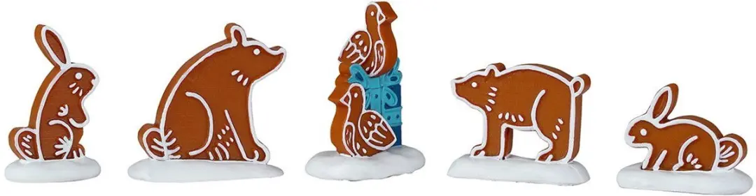 Lemax Gingerbread Animals Set