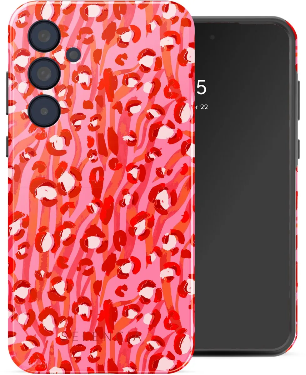 Selencia Hoesje Samsung Galaxy A35 - Wild Spots Lipstick