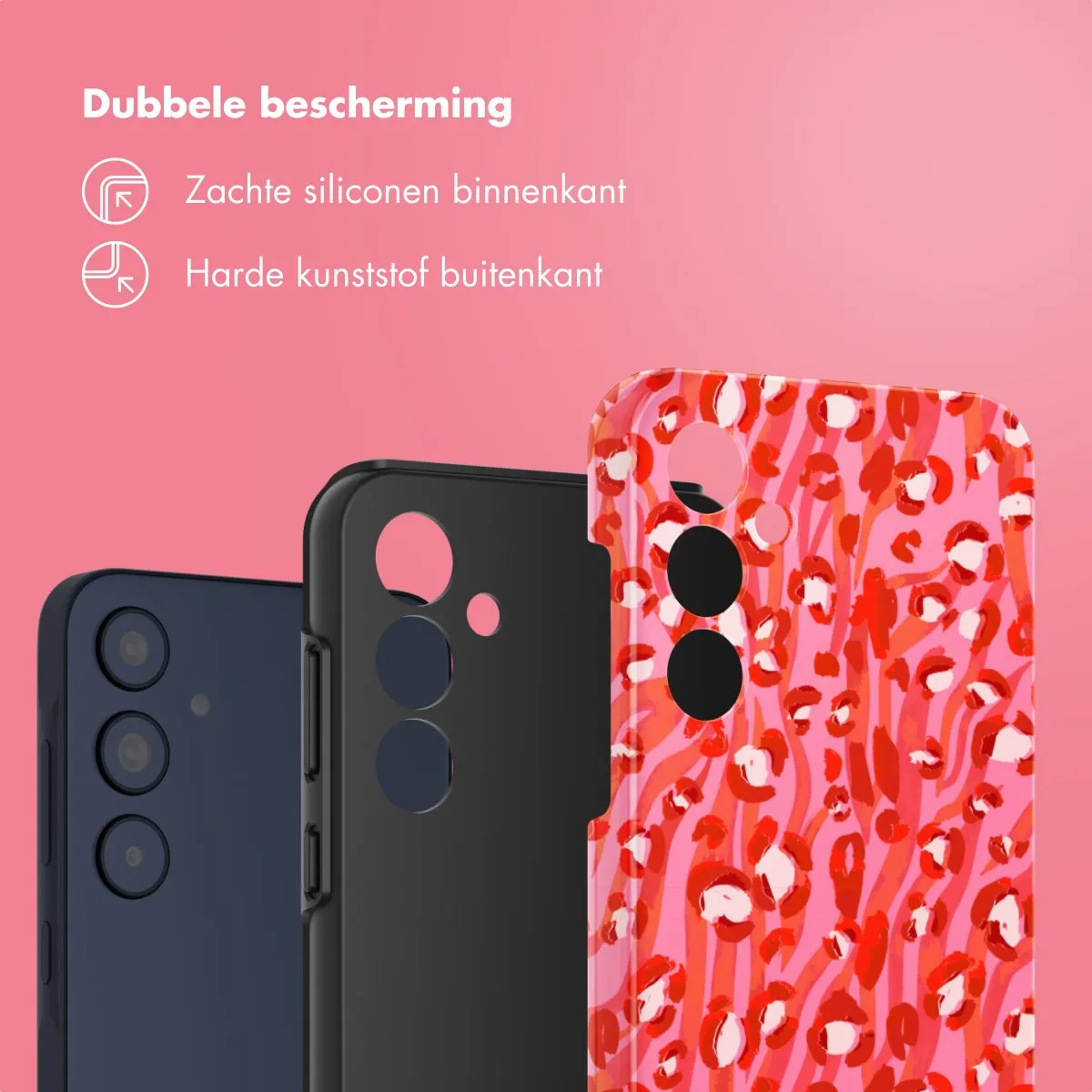 Selencia Hoesje Samsung Galaxy A35 - Wild Spots Lipstick