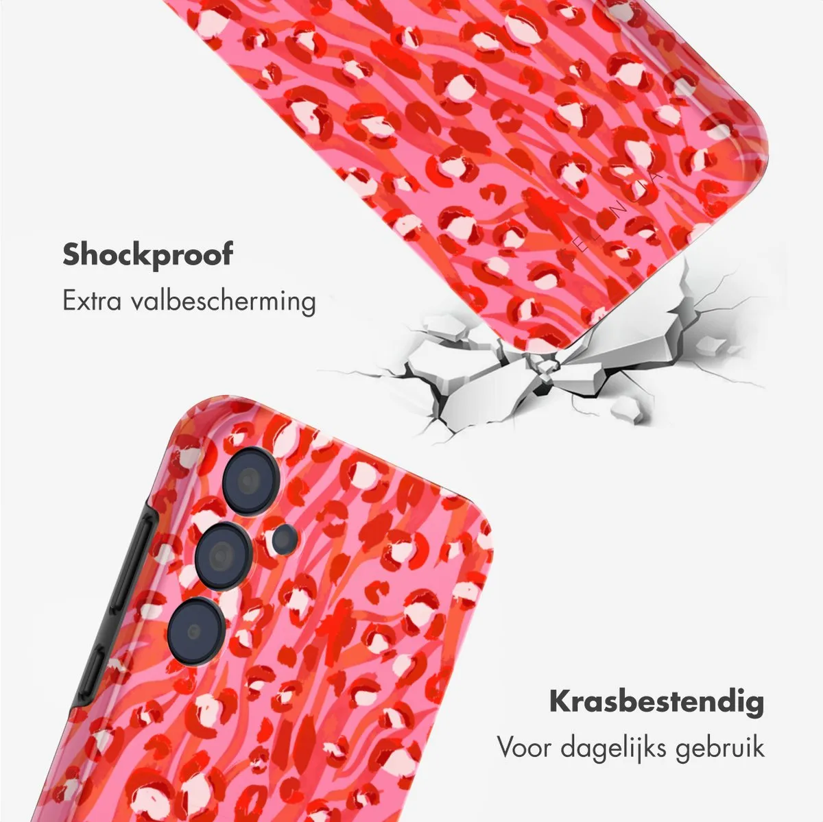 Selencia Hoesje Samsung Galaxy A35 - Wild Spots Lipstick