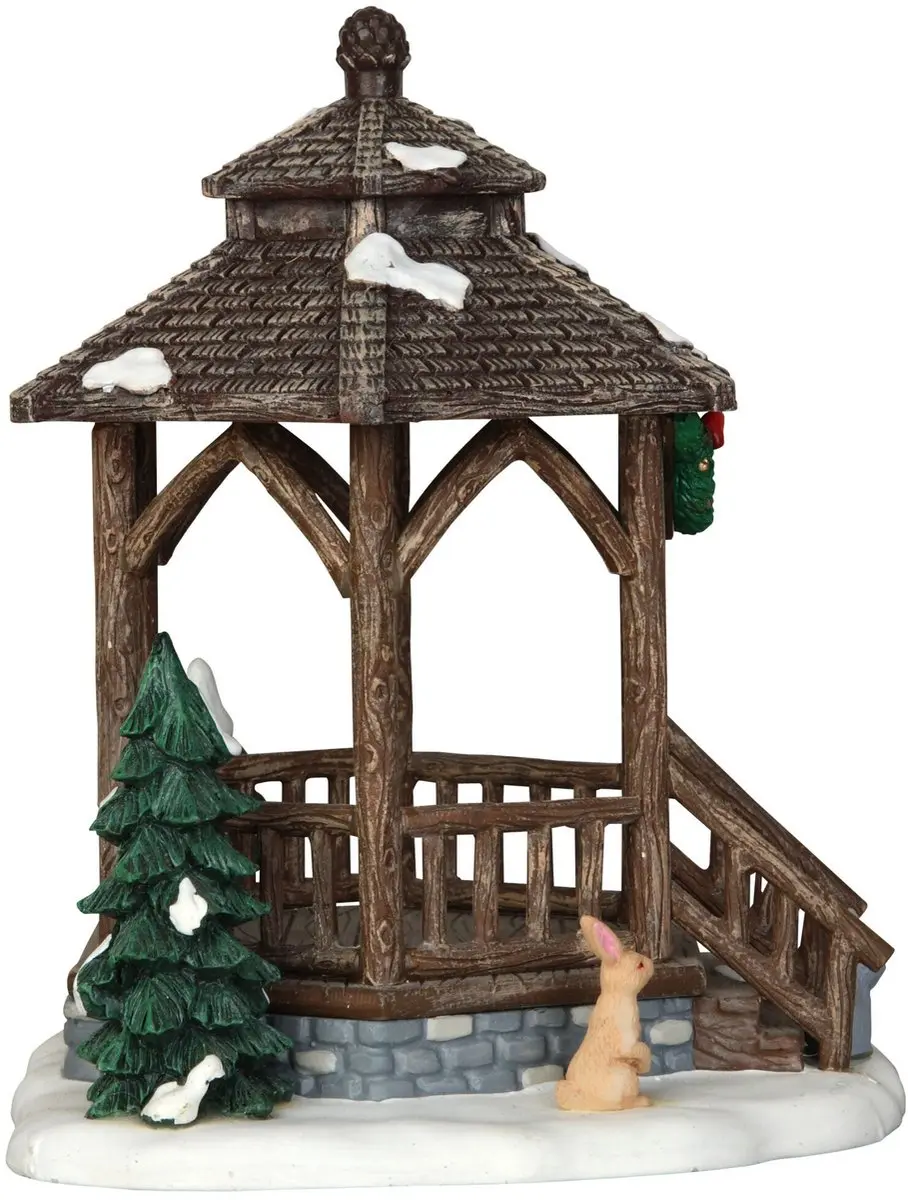Lemax Kerstdorp Winter Gazebo - Neutraal