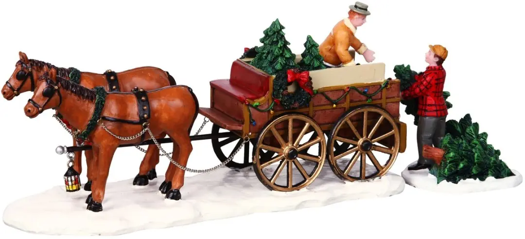 Lemax Kerstdecoratie Christmas Tree Wagon