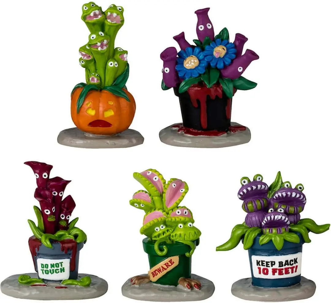 Lemax Spooky Town Hungry Houseplant Horror