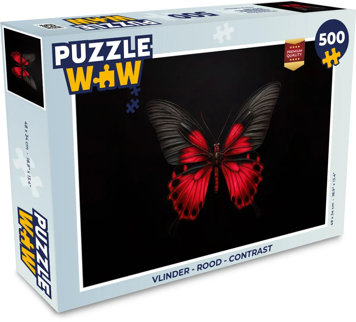 PuzzleWow Vlinder Legpuzzel 500 Stuks