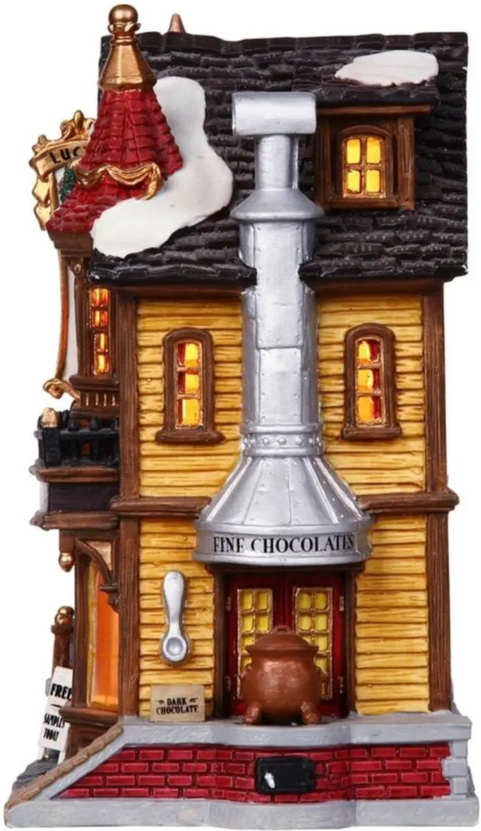 Lemax Kerstdorp Lucy's Chocolate Shop - Met verlichting - Neutraal