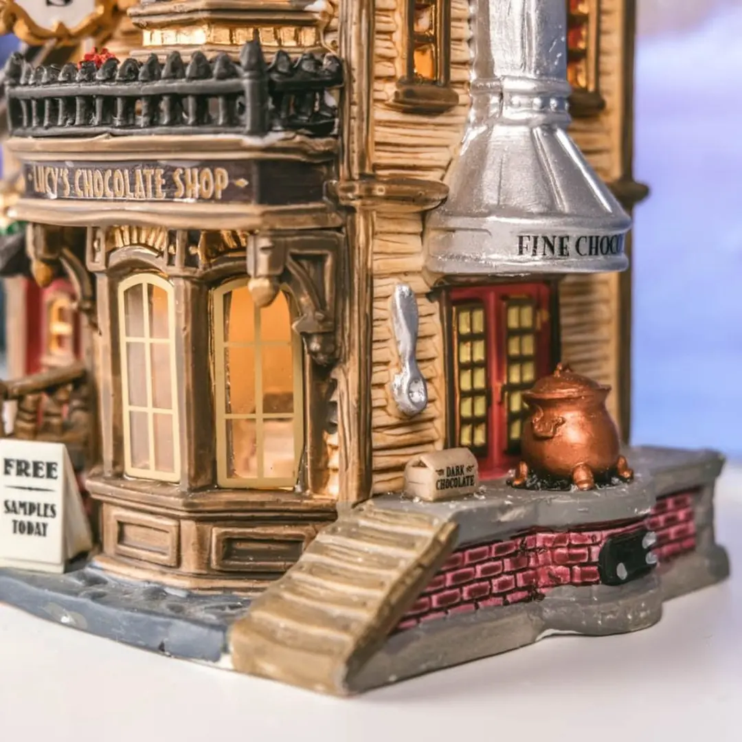 Lemax Kerstdorp Lucy's Chocolate Shop - Met verlichting - Neutraal