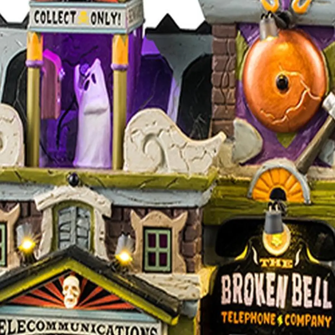 Lemax Spooky-Town Broken Bell Telephone Co.