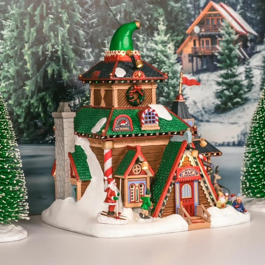 Lemax Elwood's Elf Lodge