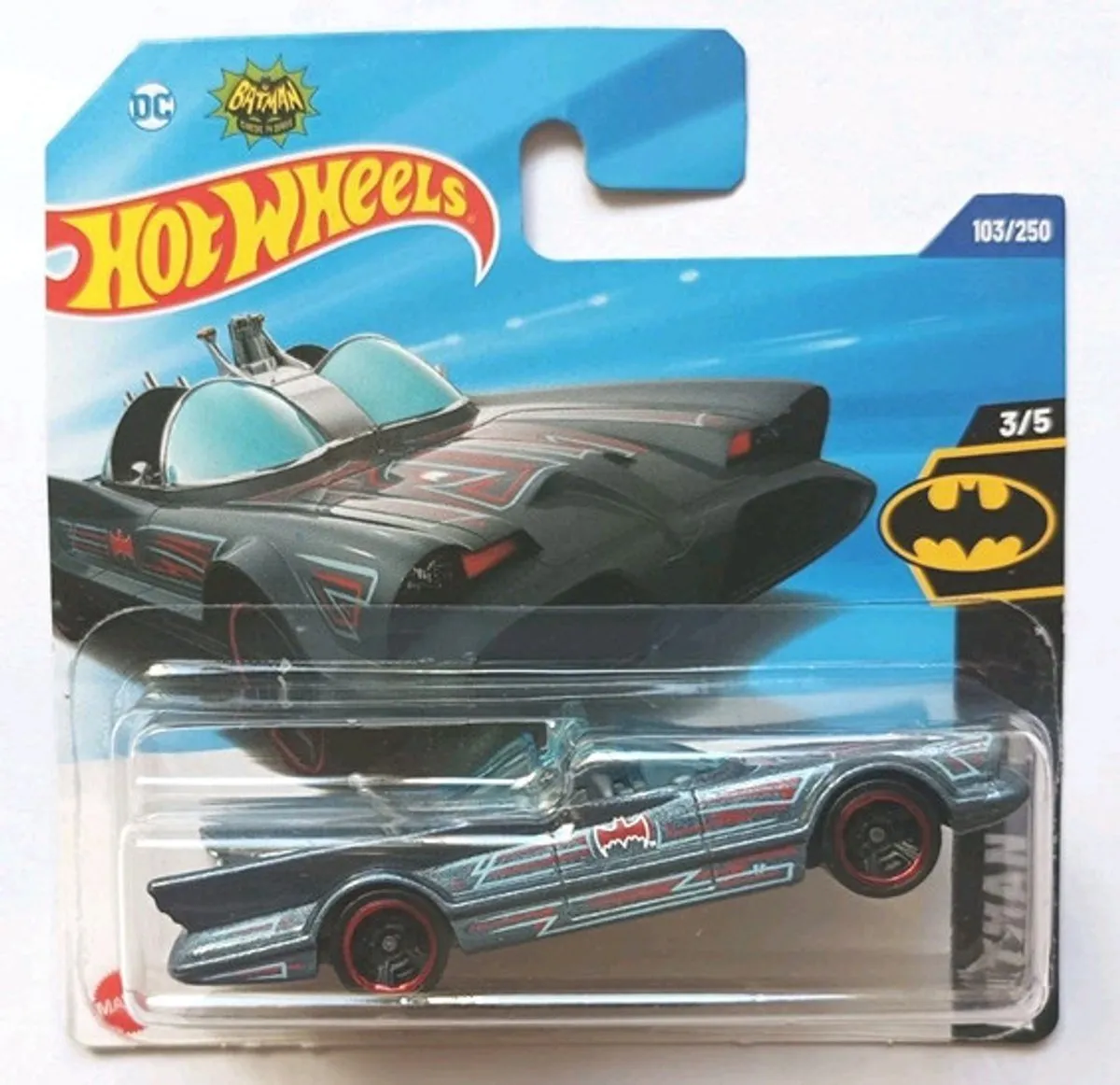 Hot Wheels Batmobile Metallic Blue 1:64 - 21A