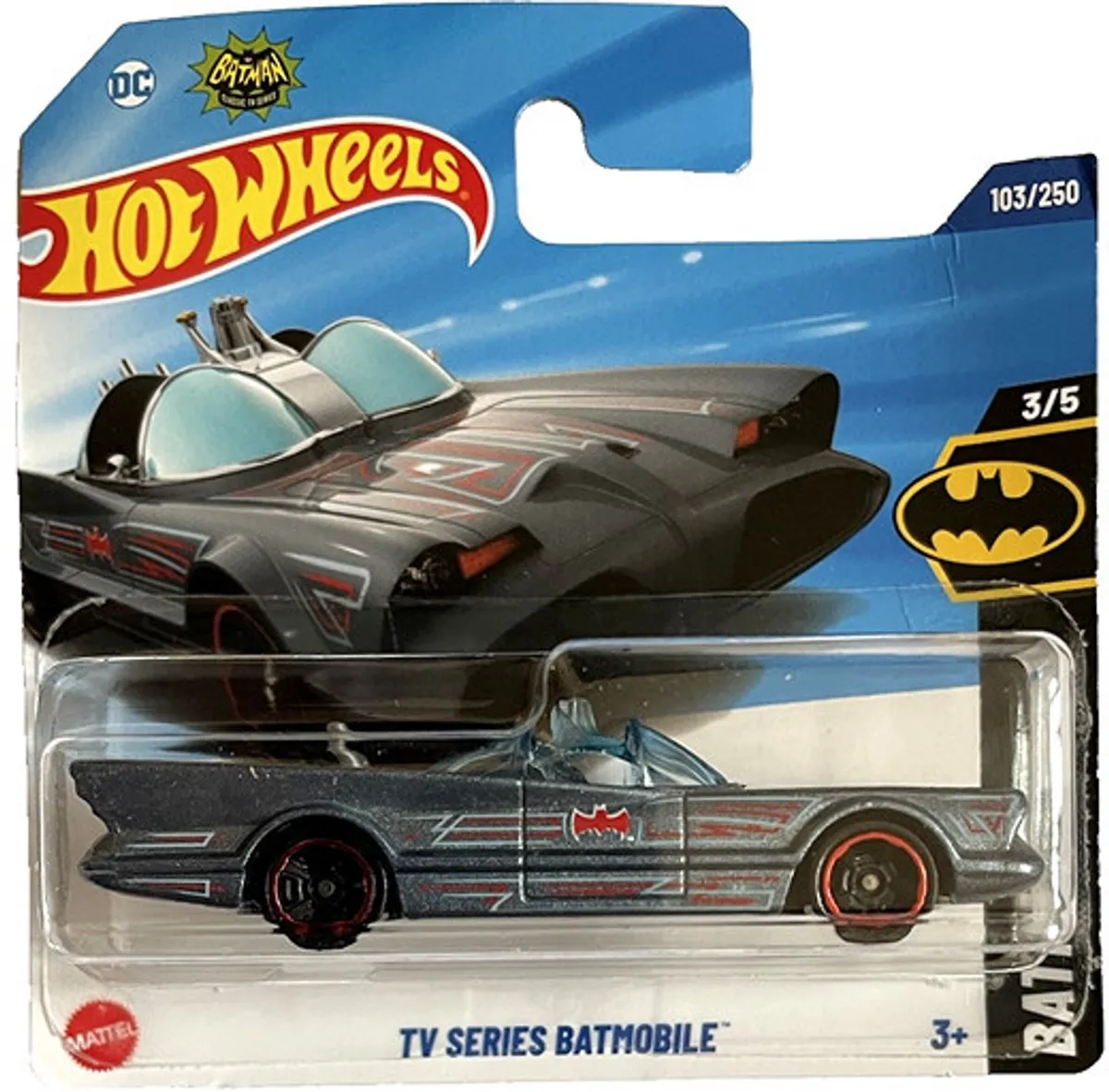 Hot Wheels Batmobile Metallic Blue 1:64