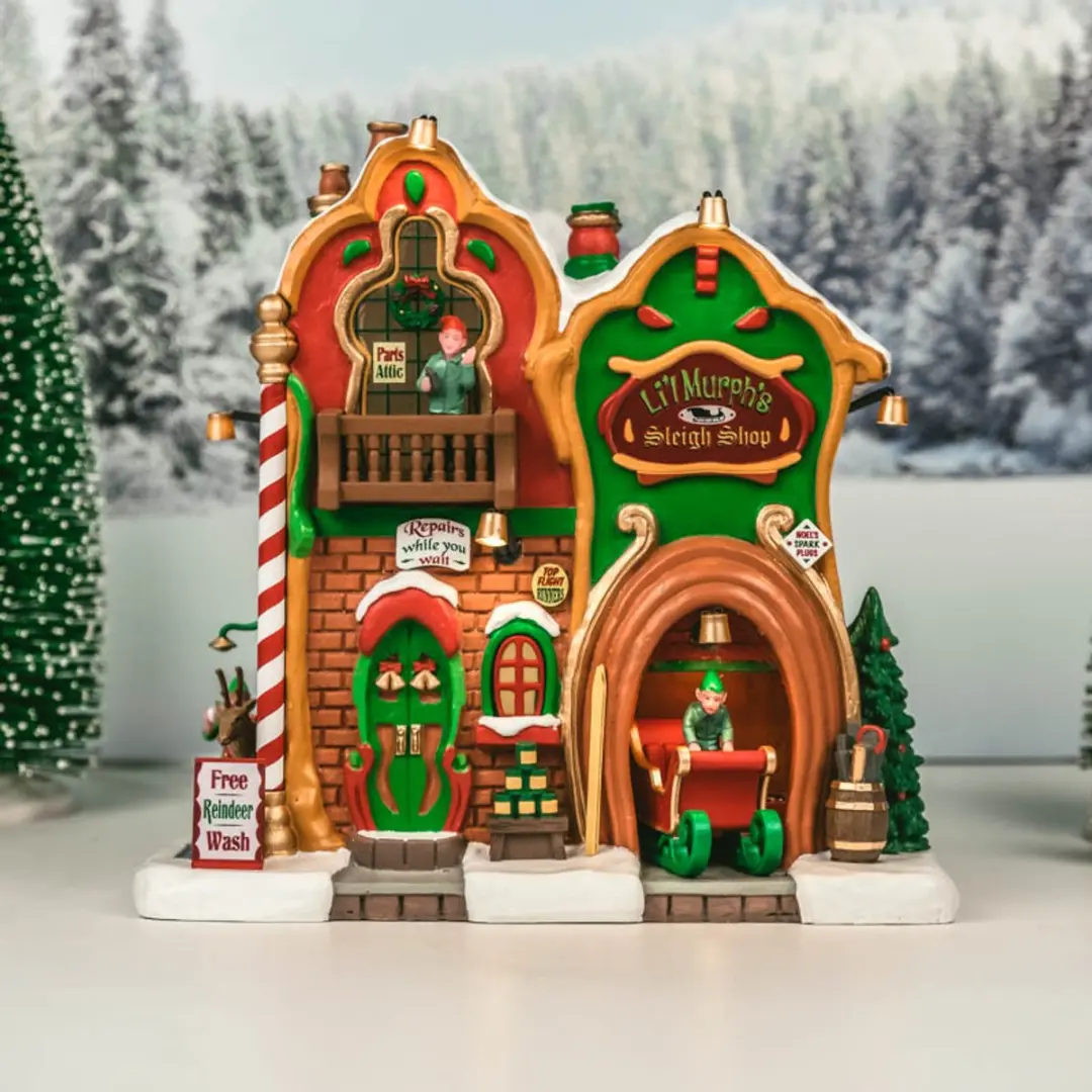 Lemax Li'l Murph's Sleigh Shop