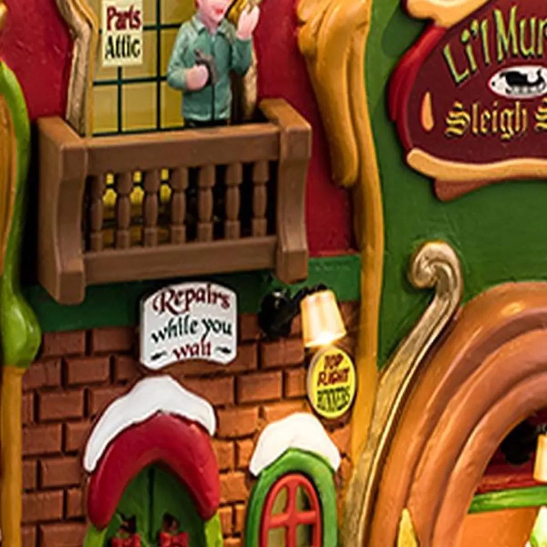 Lemax Li'l Murph's Sleigh Shop - 1 Stuks - Multicolor