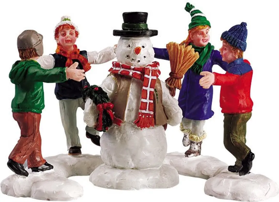 Lemax Ring Around Snowman - Set van 3