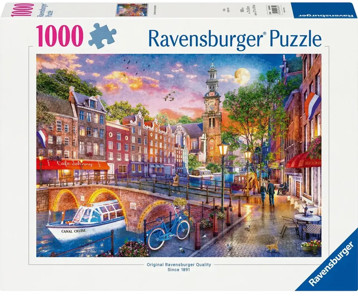 Ravensburger Amsterdam Zonsondergang Puzzel 1000 Stuks