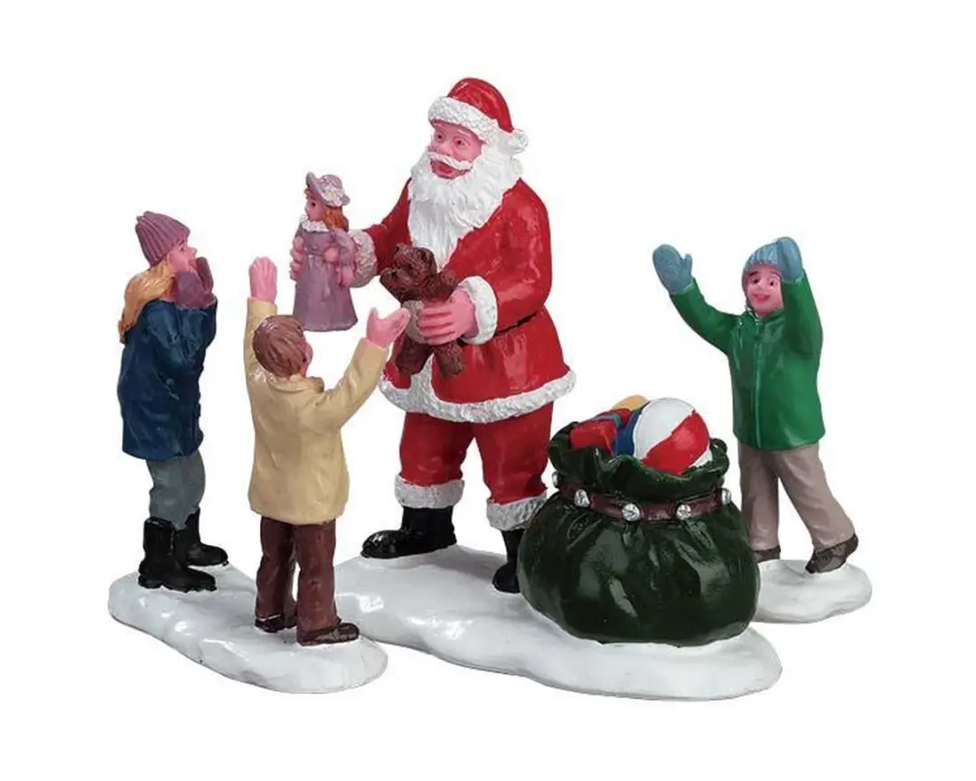 Lemax It's Santa Set - 3 Stuks - Kleurrijk